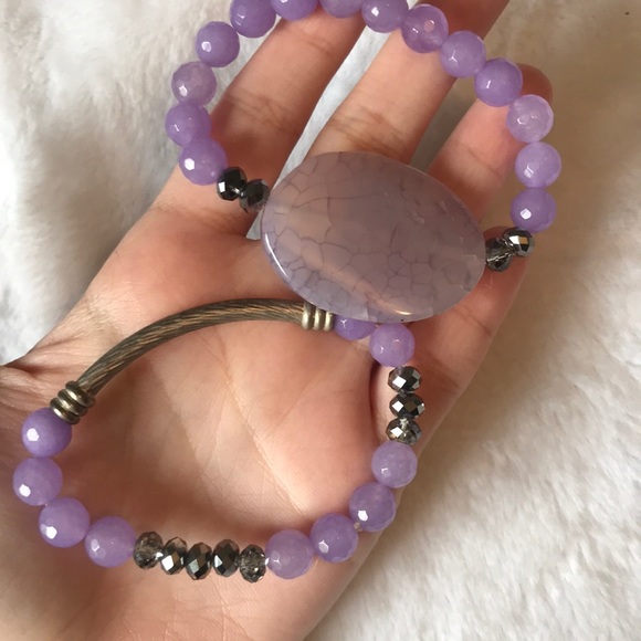 Jewelry - Lavender stone Bracelet set